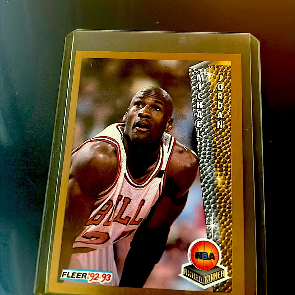 Collectible, Michael Jordan  basketball player card.
